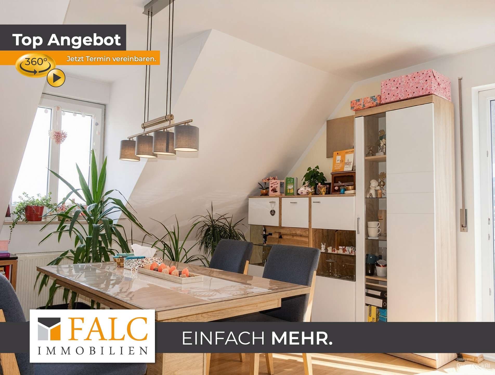Einfach Mehr: Top gepflegte 3-Zimmer-Maisonetten-Wohnung, Balkon, TG. Ruhige Wohnlage in 93342 Saal.