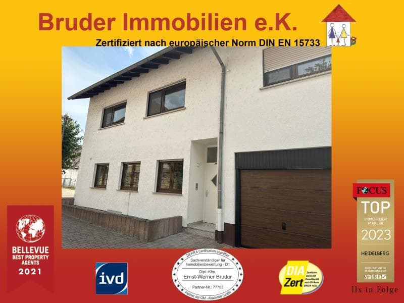 Mühlhausen, DHH - am murmelnden Bach, großer Garten zur beliebigen Nutzung, 41qm Wohnzimmer, saniert