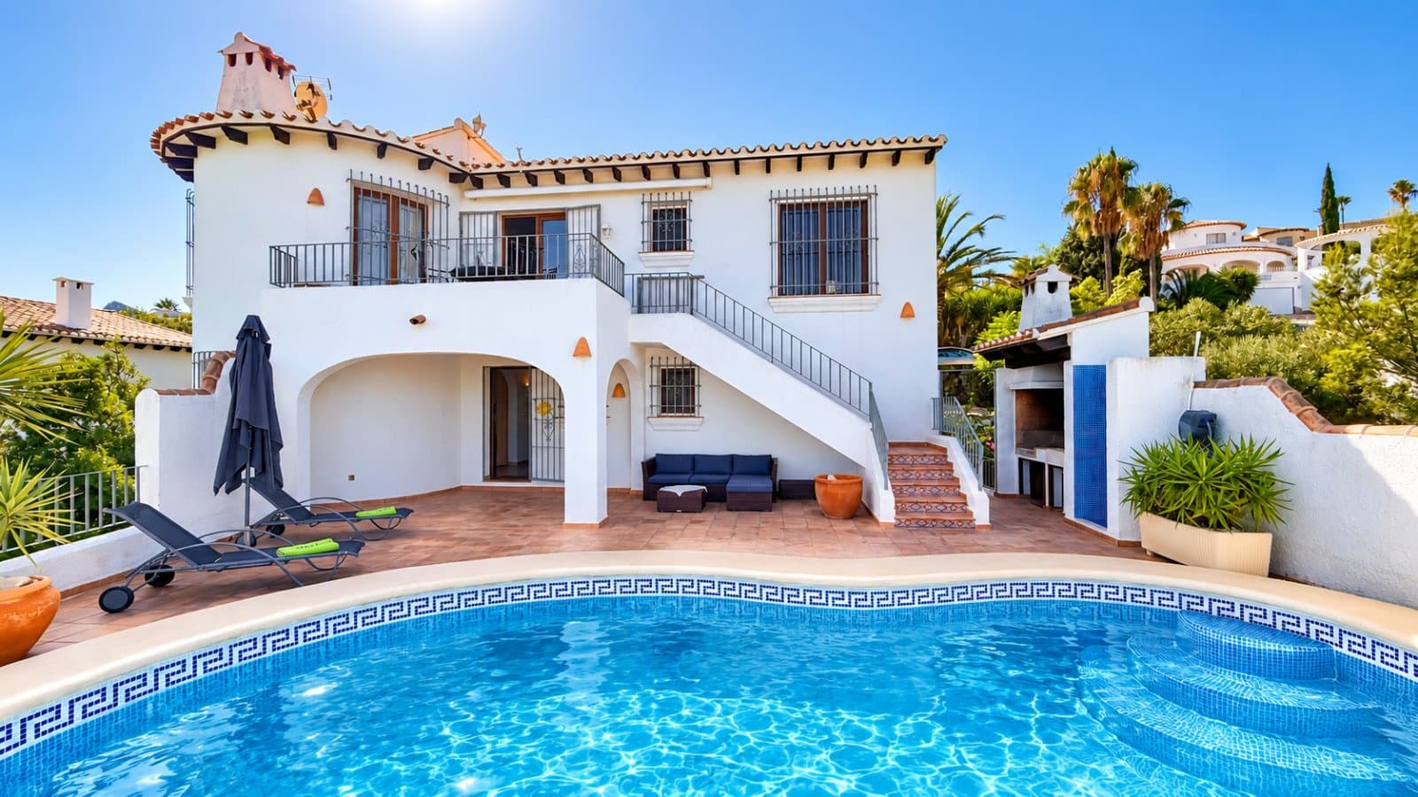 Wunderschön gelegene Villa mit unverbaubarem Meer- und Panoramablick in Monte Pego