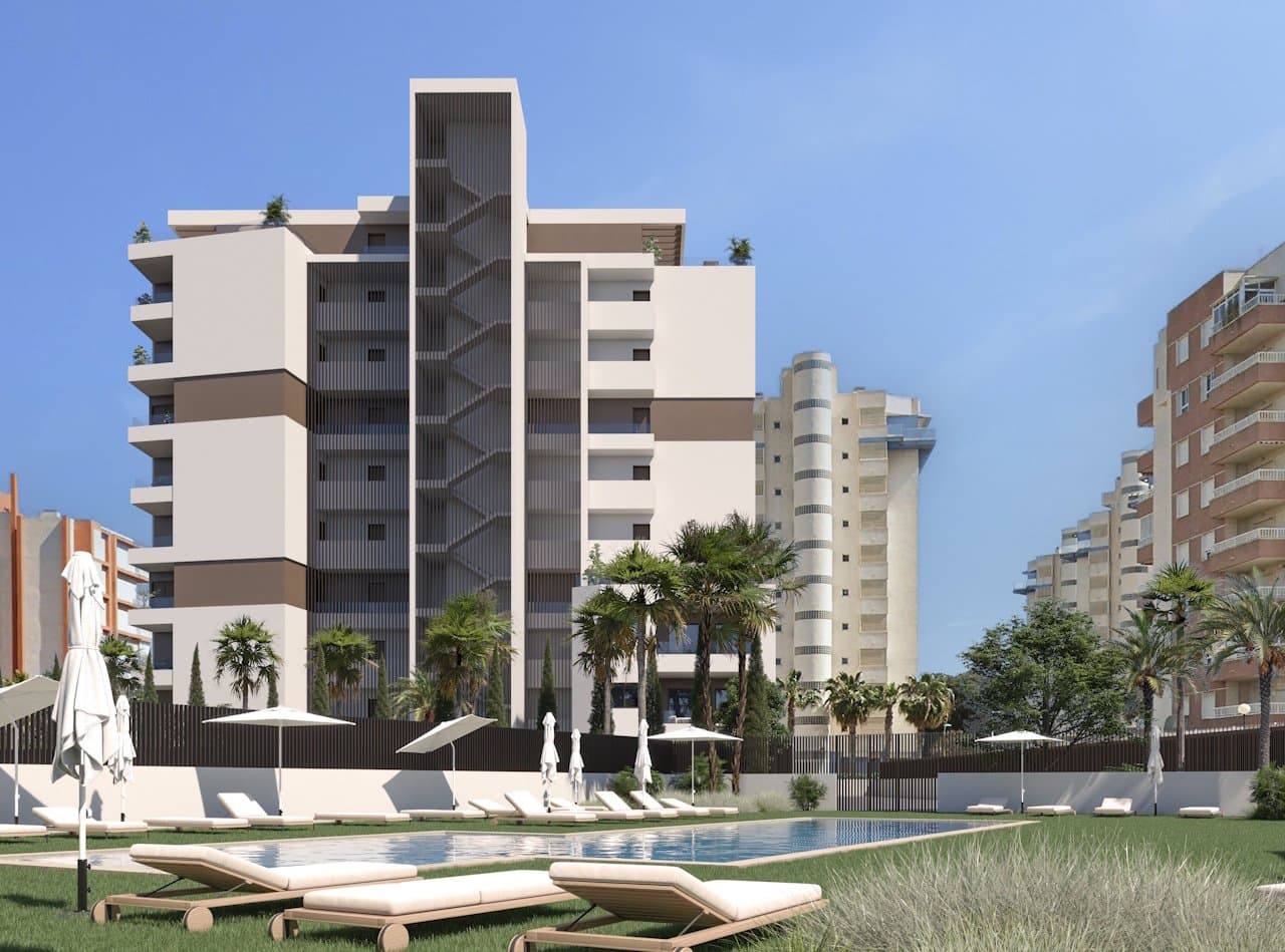 Wohnungen mit 2 Schlafzimmern, 2 Badezimmern, Tiefgaragenstellplatz und Gemeinschaftspool