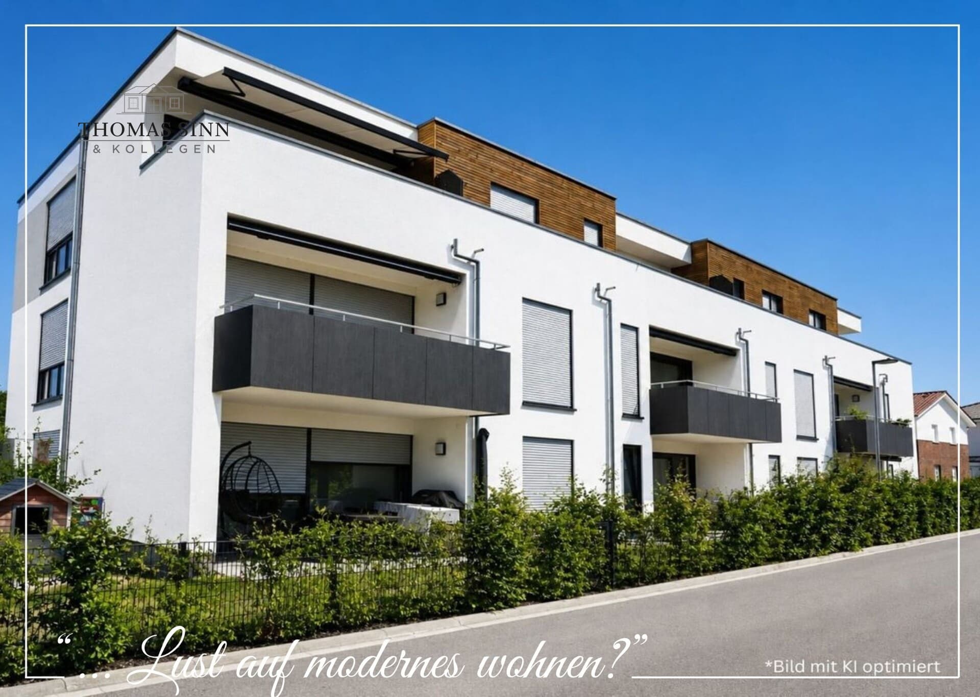 Neuwertige und offen gestaltete 2-Zimmer-EG-Wohnung mit schöner Terrasse