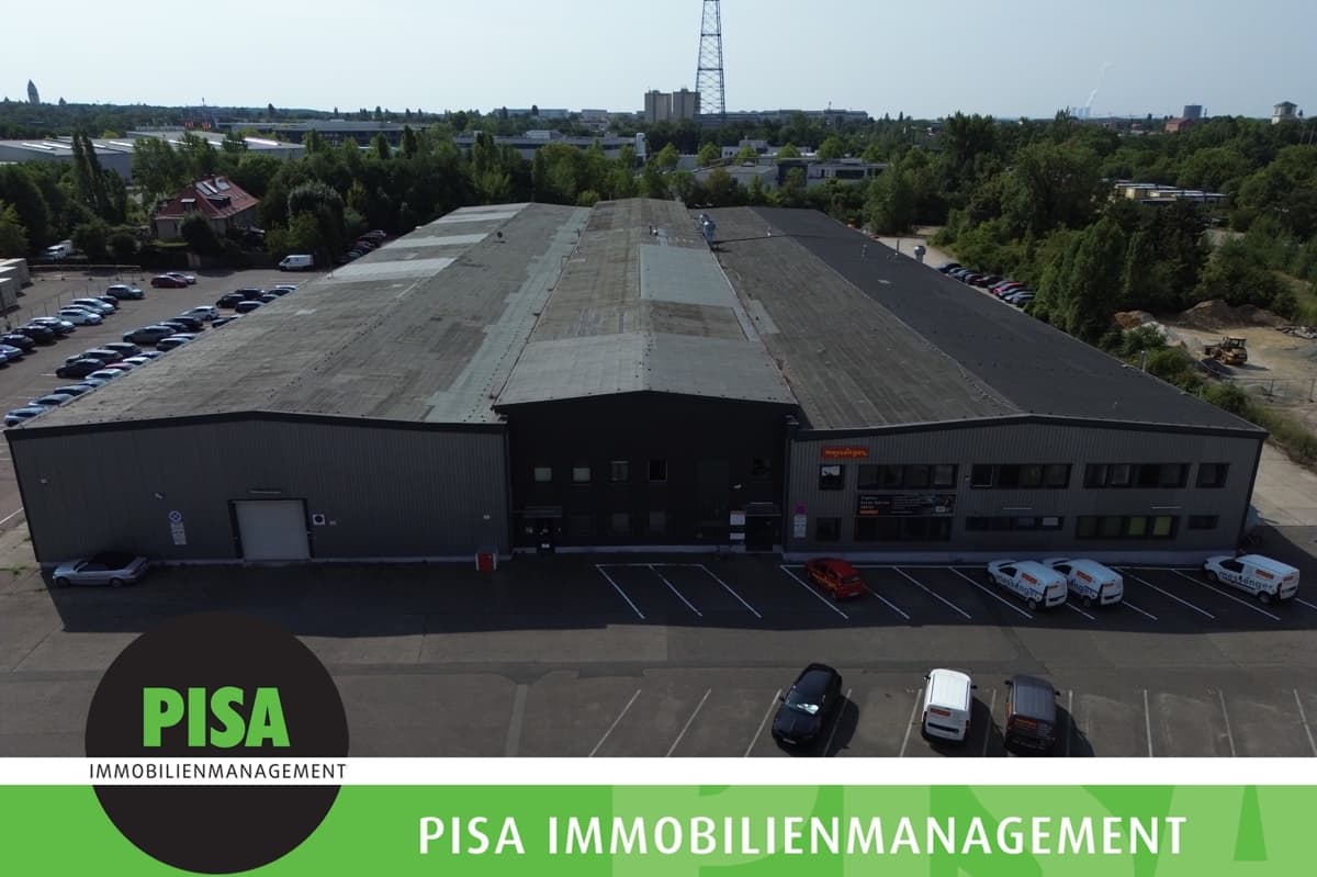 Vielseitige Gewerbehalle ca. 2.000 m² mit Büroteil, Starkstrom & Stellplätzen an der Alten Messe