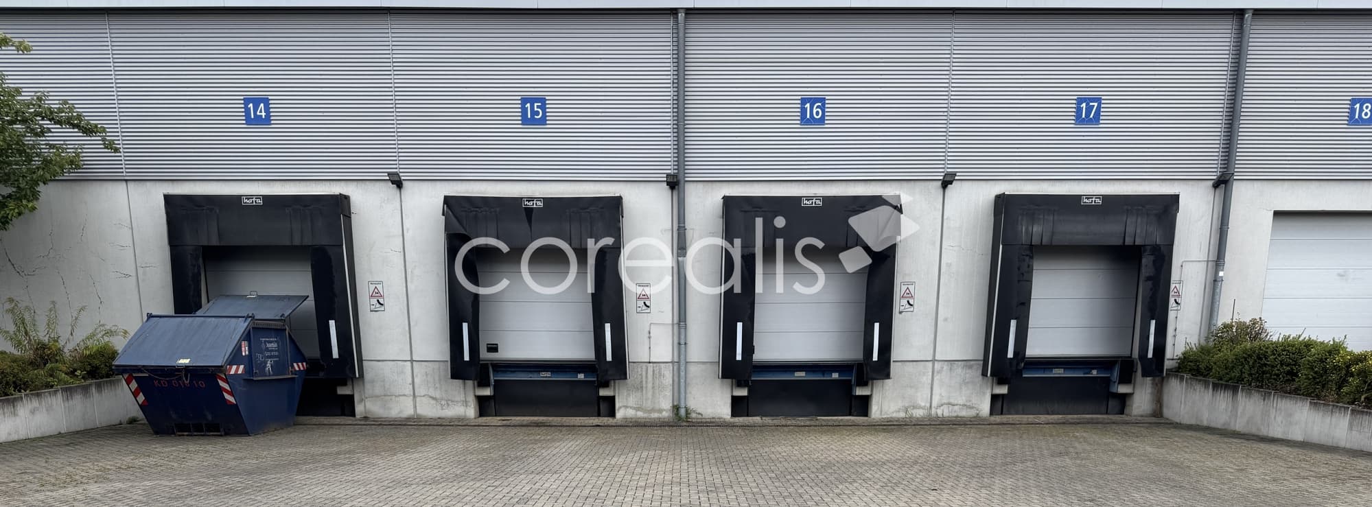 Köln | 4.120m² Hallenfläche | 7,50 m UKB | 4 Rampen | 1 ebenerdiges Tor
