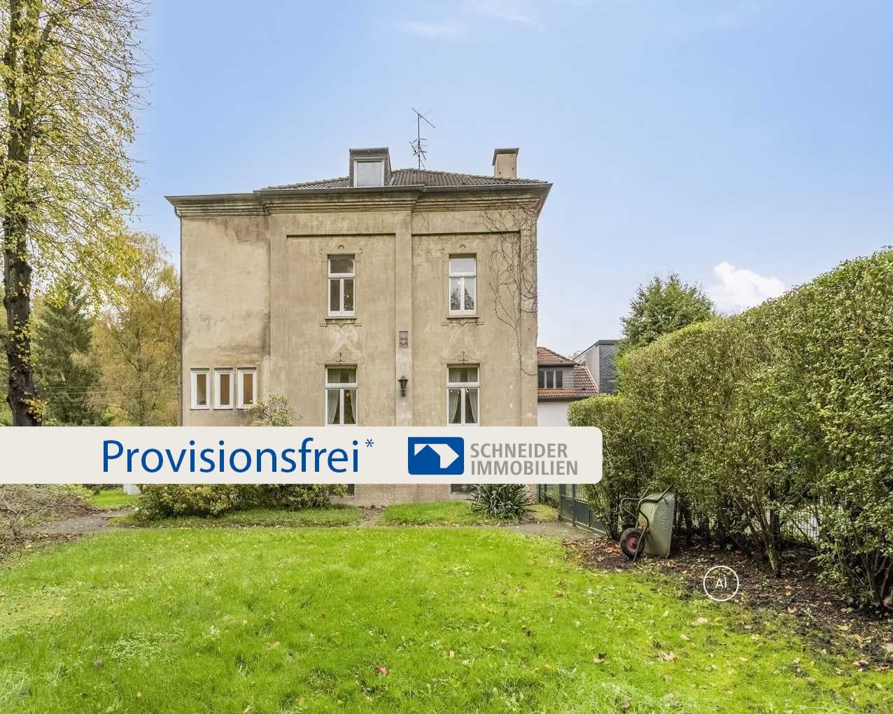 Essen-Kettwig/Heiligenhaus: Bezugsfreies Dreifamilienhaus mit Büro und Ausbaureserve