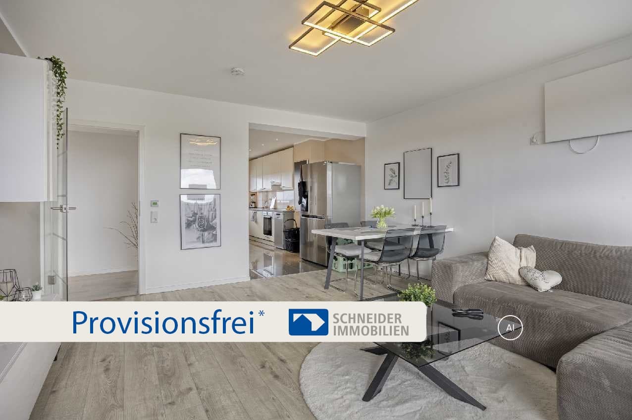 Helle, stilvolle und sehr moderne 3-Zimmer-Wohnung mit tollem Weitblick in Lintorf