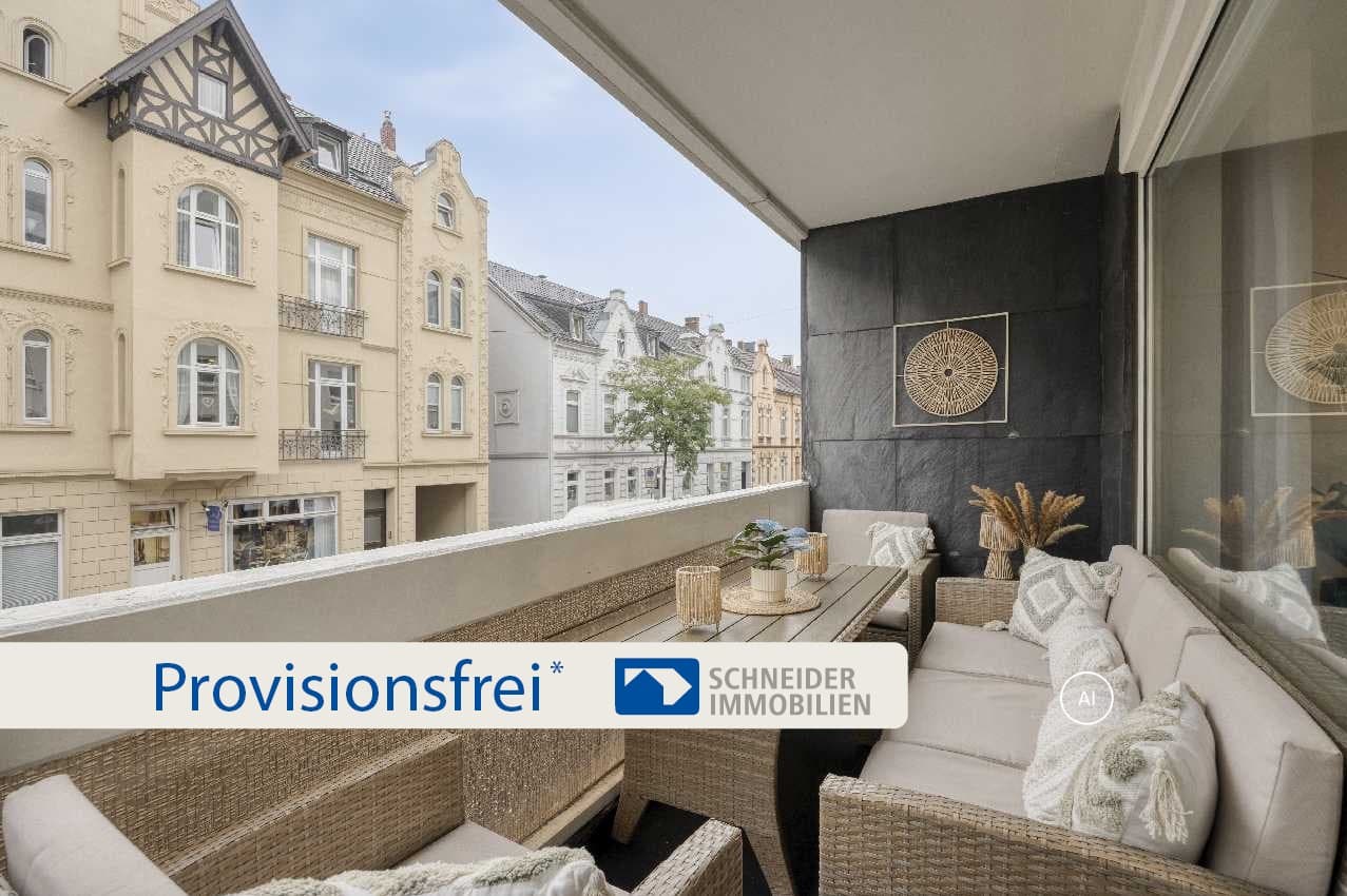 Zentrale 3-Zimmer-Eigentumswohnung mit zwei Loggien in Ratingen-Mitte