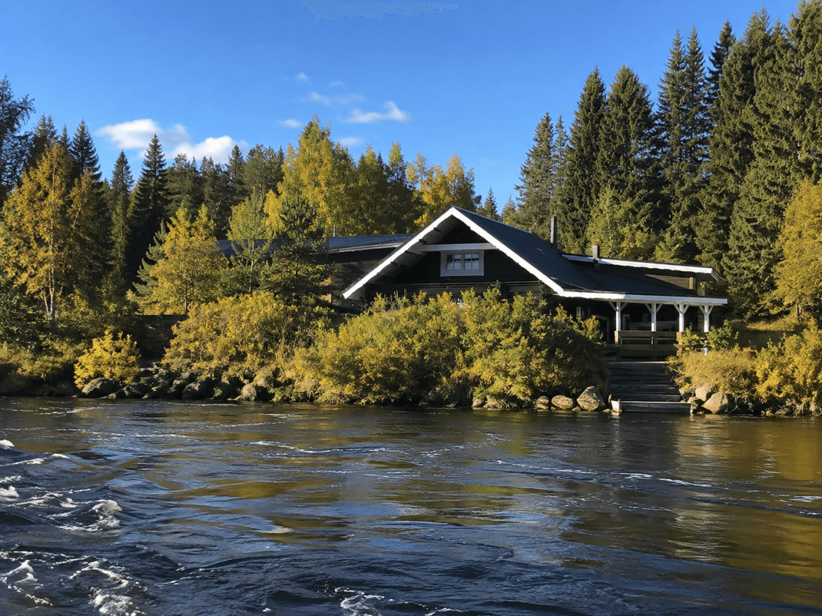 Luxuriöses Holzhaus in Schwedens Natur - Fischen, Wassersport und Ski