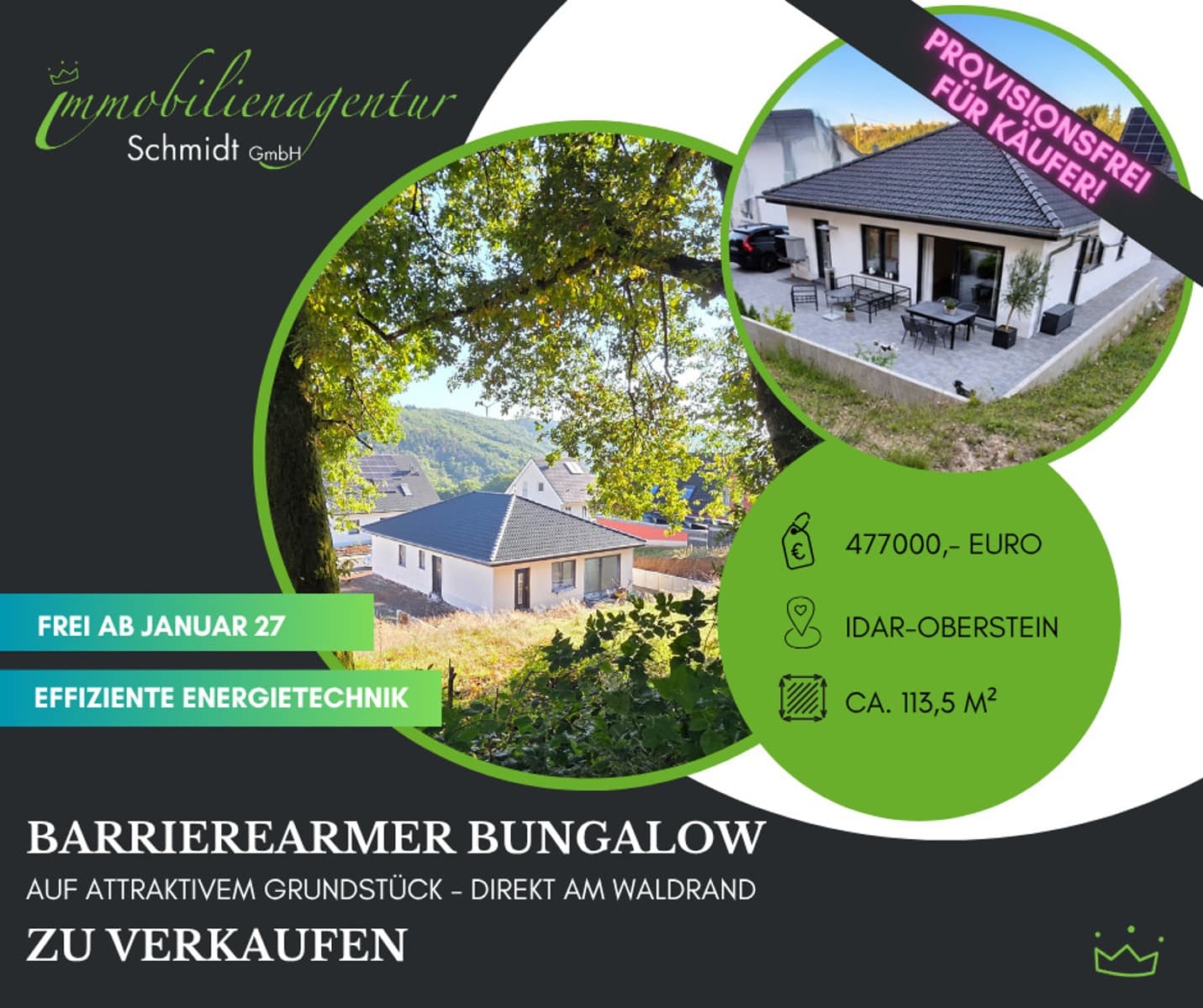 ***Barrierearmer Bungalow, am Waldrand, Neubau, bezugsfertig, zu verkaufen!***