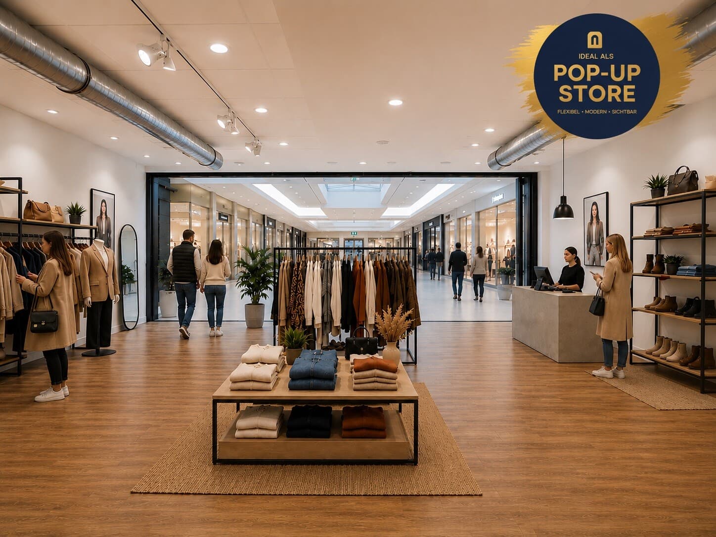 FLEXIBEL GESTALTBAR – CA. 328 M² VERKAUFSFLÄCHE IM SCHWANENMARKT KREFELD ZU MIETEN!