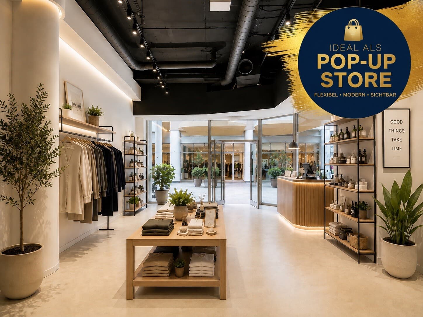 FLEXIBLE EINZELHANDELSFLÄCHE IM SCHWANENMARKT ZU MIETEN – IDEAL ALS POP-UP-STORE