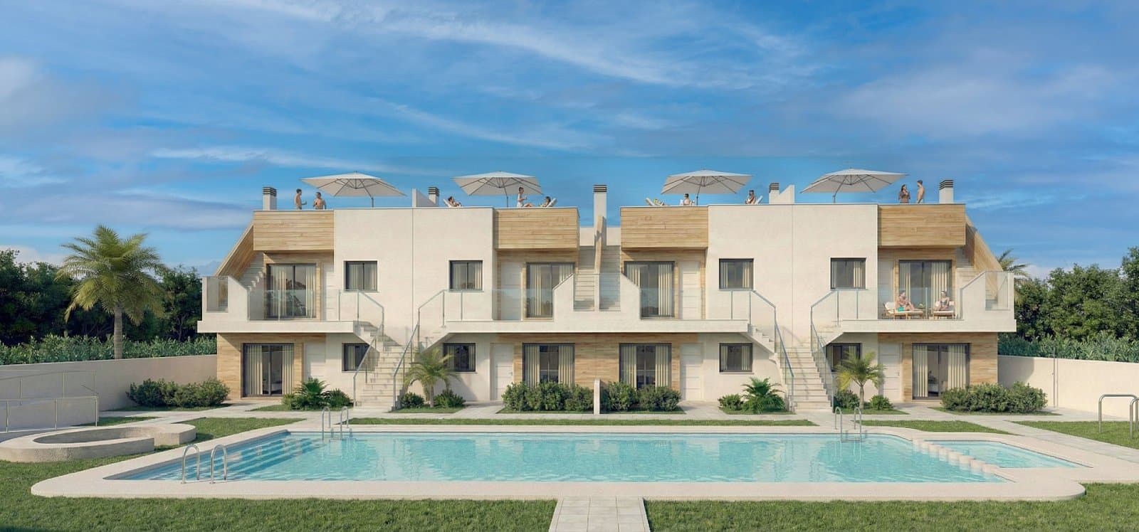 Mediterranes Wohnen mit Garten & Pool