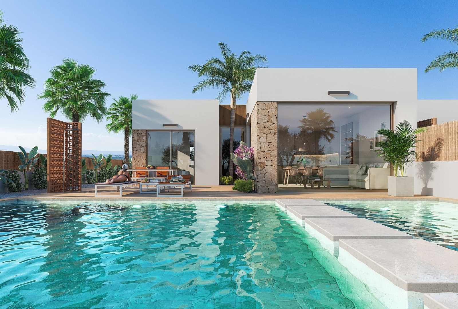 Moderne Design-Villa mit privatem Pool und traumhaftem Panoramablick