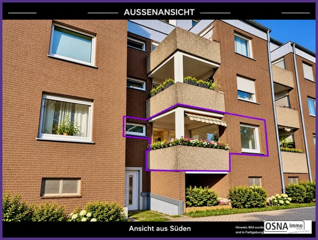 3-Zimmer-Eigentumswohnung mit guter Raumaufteilung und Gestaltungspotenzial