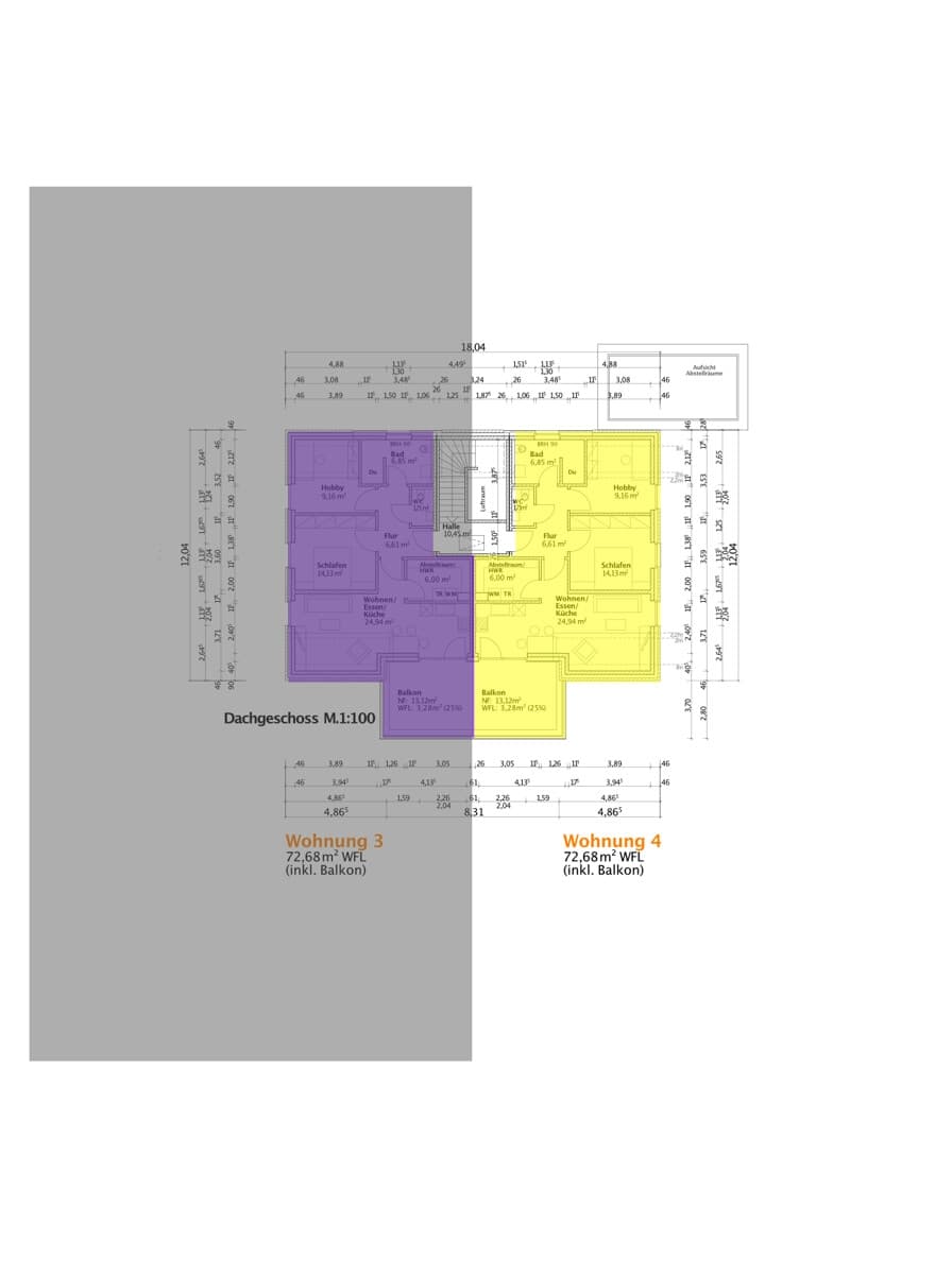 Ihr neues Zuhause: helle 3-Zimmer-Wohnung mit Balkon – Erstbezug