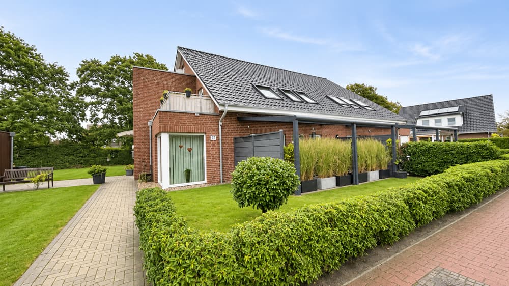 Moderne 4-Zimmer-Erdgeschosswohnung mit Terrasse, Carport und Wärmepumpe in Nordhorn