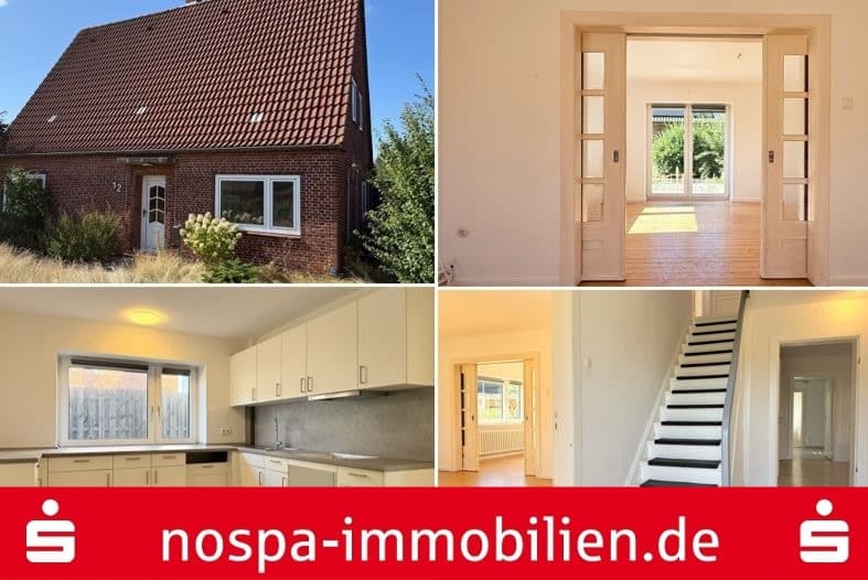 Teilweise unterkellertes Einfamilienhaus mit Terrasse und Carport im Luftkurort Bredstadt