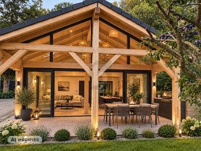 EXKLUSIVES HOLZ-CHALET MIT GARTEN UND TERRASSE