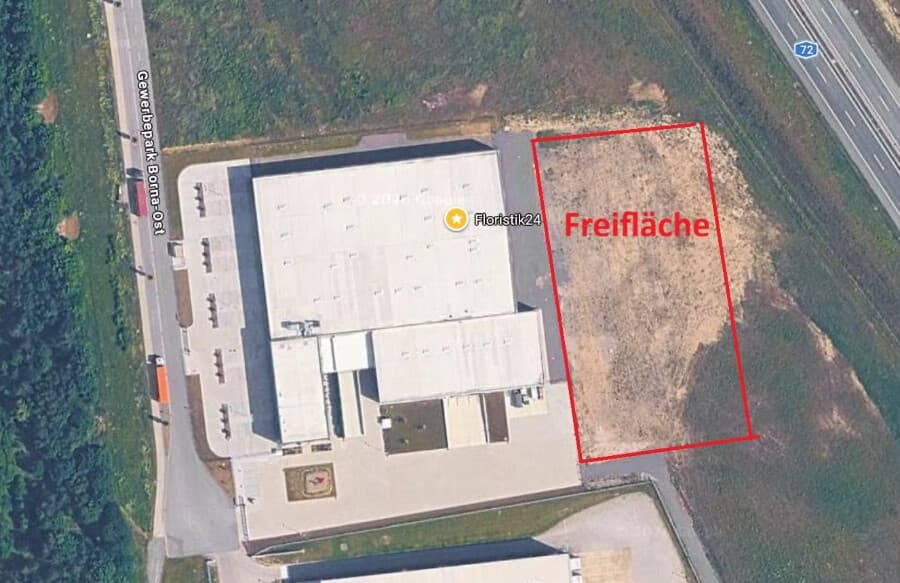 Bis zu 10.000 m² Gewerbefreifläche im Gewerbepark Borna-Ost – flexibel teilbar, ab sofort verfügbar.
