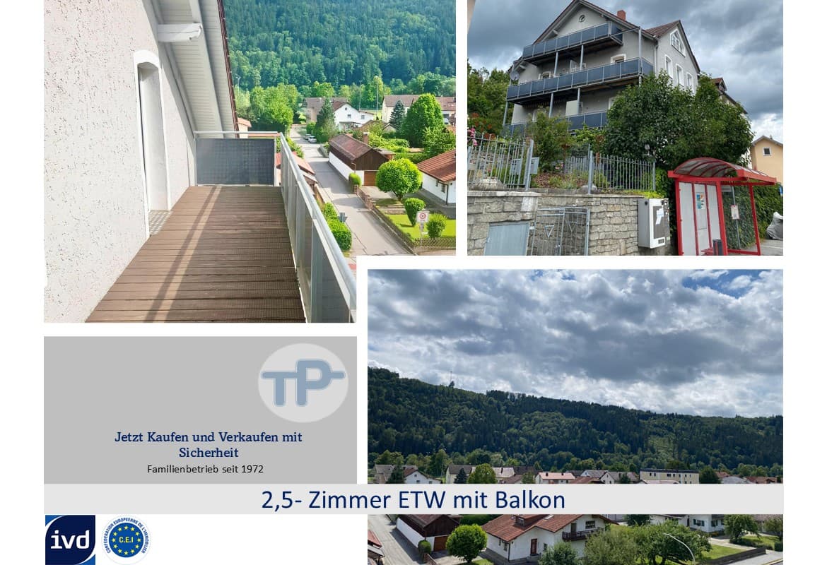 2,5-ZIMMER-WOHNUNG MIT BALKON UND HERRLICHEM AUSBLICK