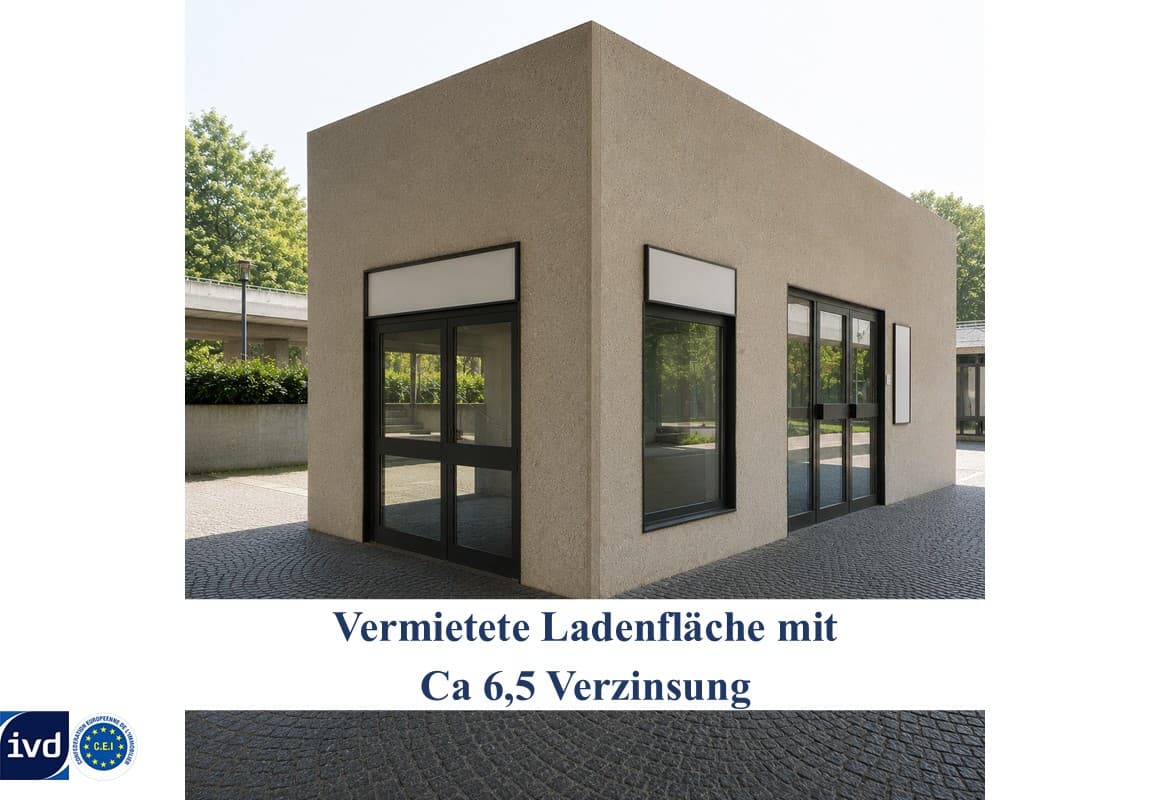 KAPITALANLEGER AUFGEPASST
– VOLLVERMIETETE LADENFLÄCHE MIT 6,5 VERZINSUNG –