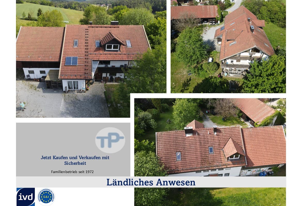 LÄNDLICHES ANWESEN - LANDHAUS MIT NEBENGEBÄUDE
TIER - PFERDHALTUNG GEEIGNET