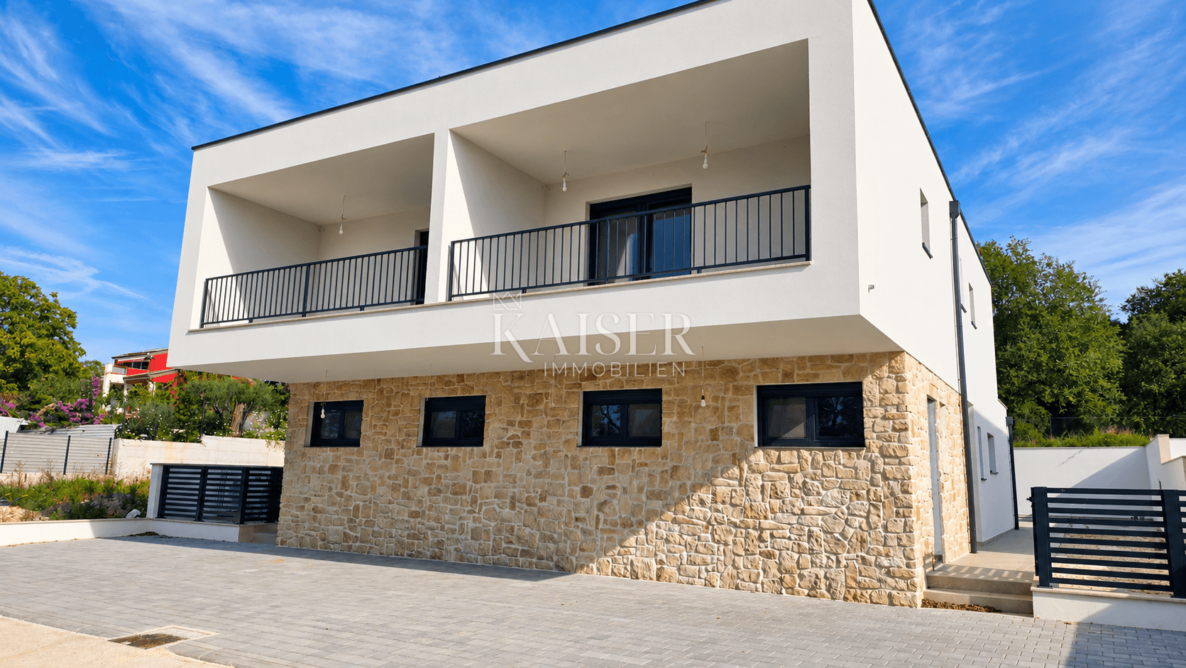 Istrien, Umag, Umgebung, Doppelhaushälfte mit Pool in einem Neubau