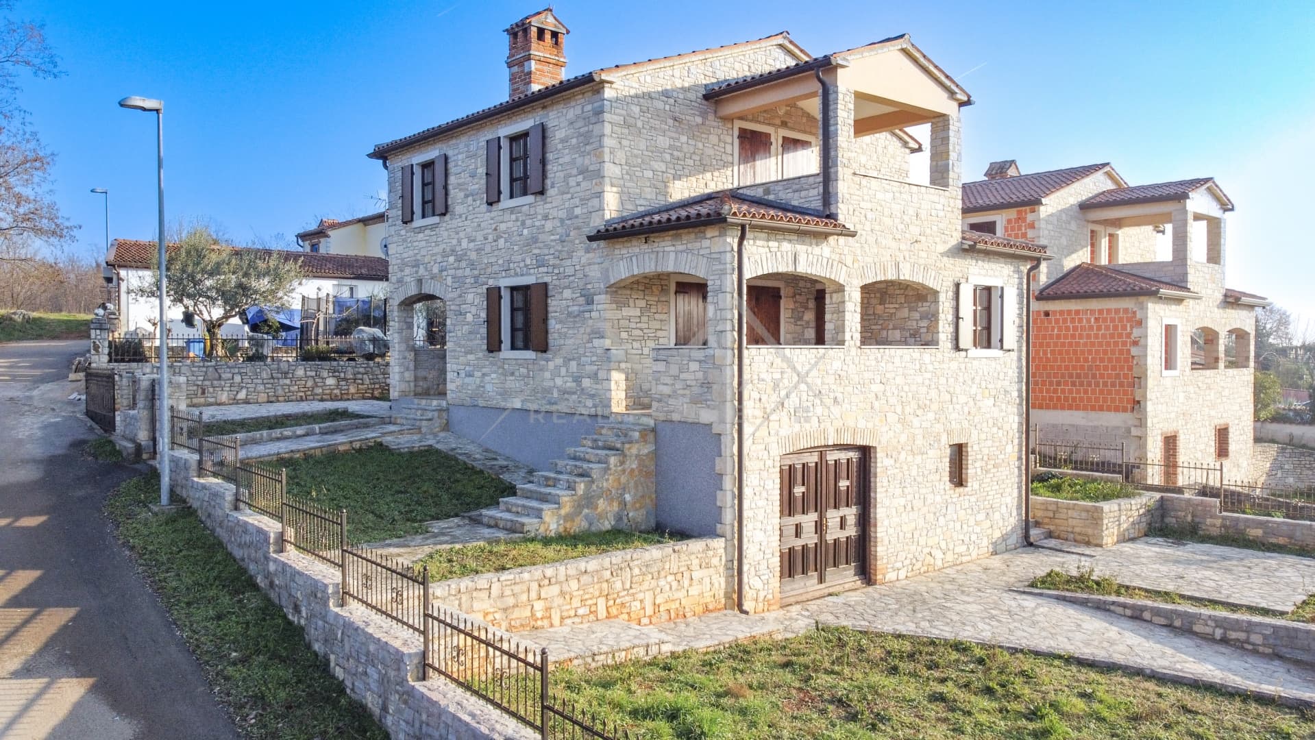 Poreč, schönes Steinhaus im istrischen Stil