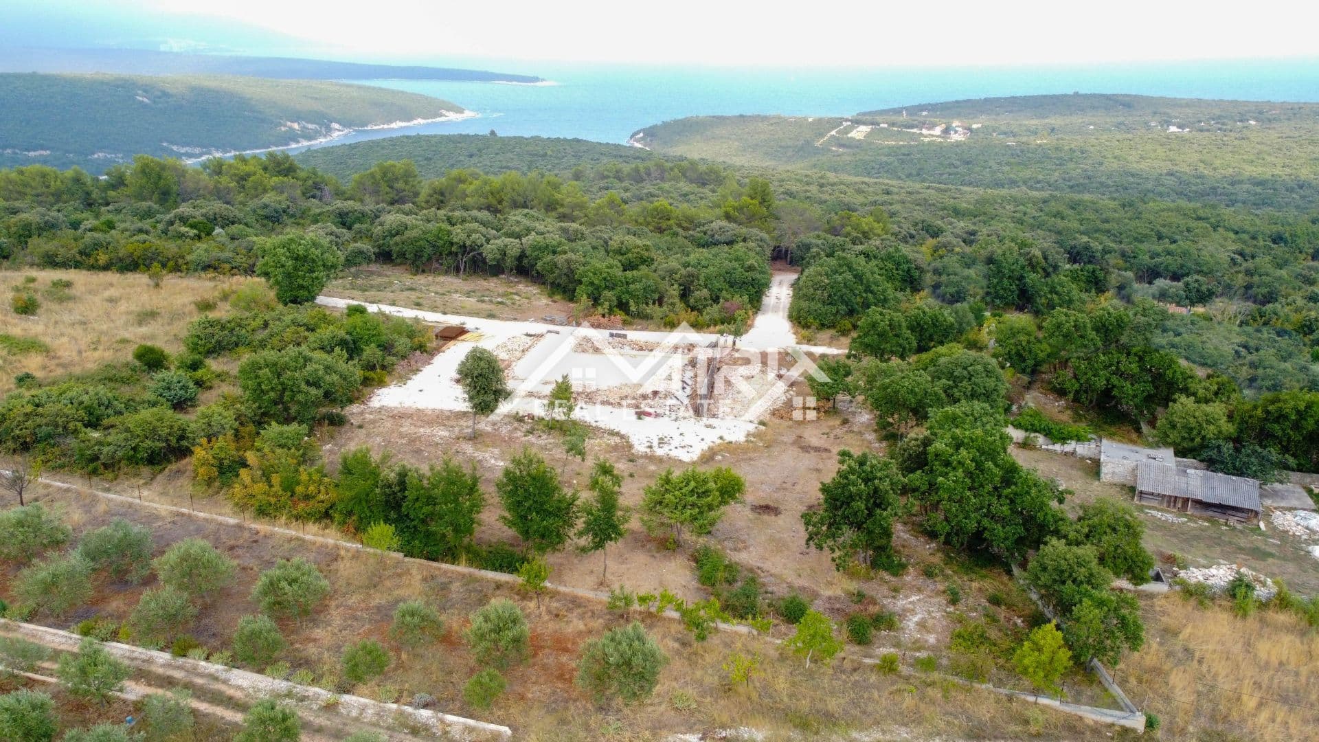 Umgebung von Marčana, Baugrundstück mit Meerblick!