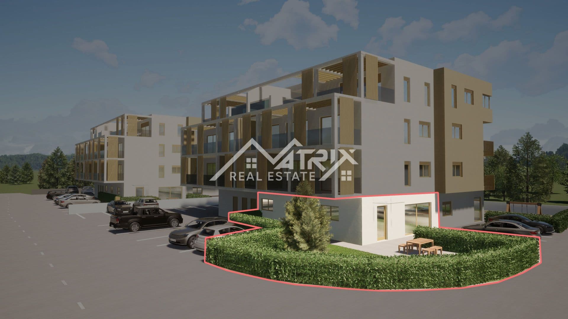 Bereich Poreč, Neue Wohnung im Erdgeschoss mit Garten