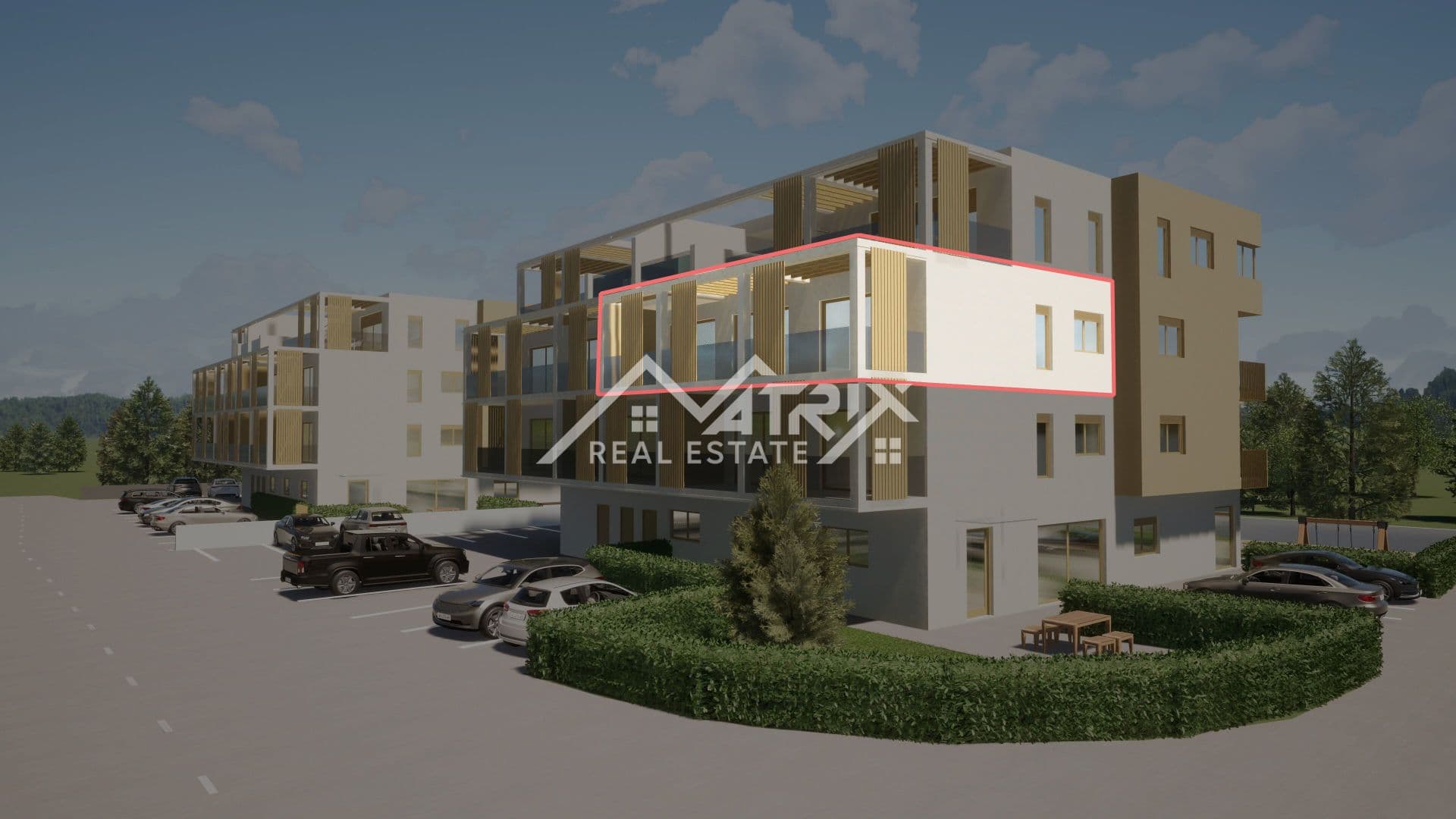 Poreč Umgebung, Dreizimmerwohnung im zweiten Stock mit Meerblick
