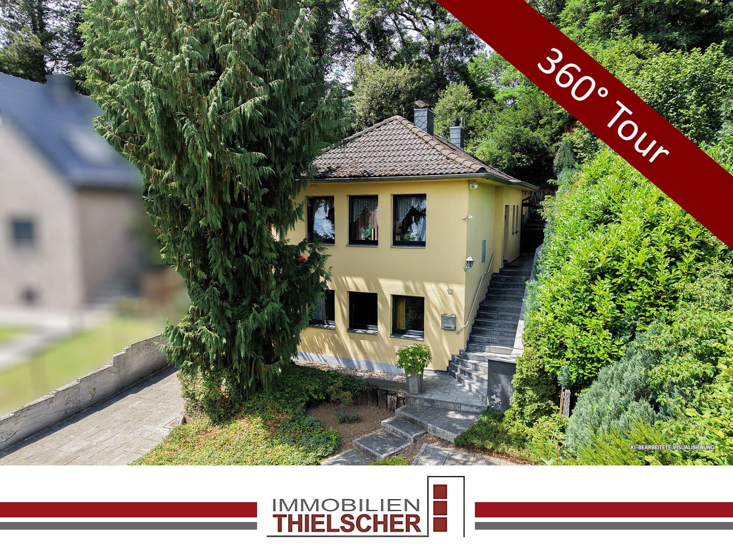Freistehendes Einfamilienhaus mit weitläufigem Waldgrundstück, Dachterrasse und Garage in Frelenberg