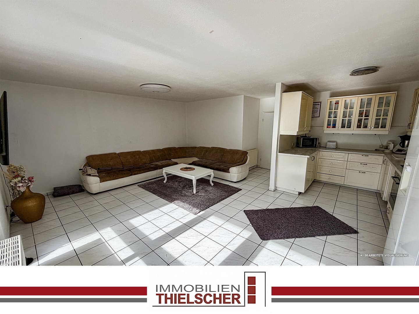 Wohnen mit Garten: 3-Zimmer-Erdgeschosswohnung mit Terrasse und Garage