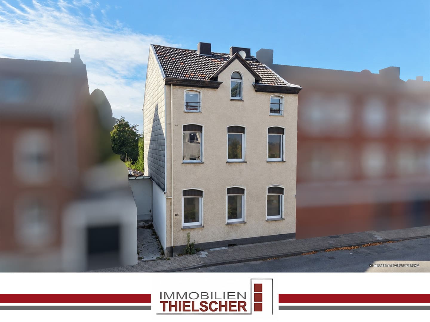 Reihenendhaus für zwei Generationen: 2 Bäder, 2 Thermen, 599 m² Grundstück in Eilendorf