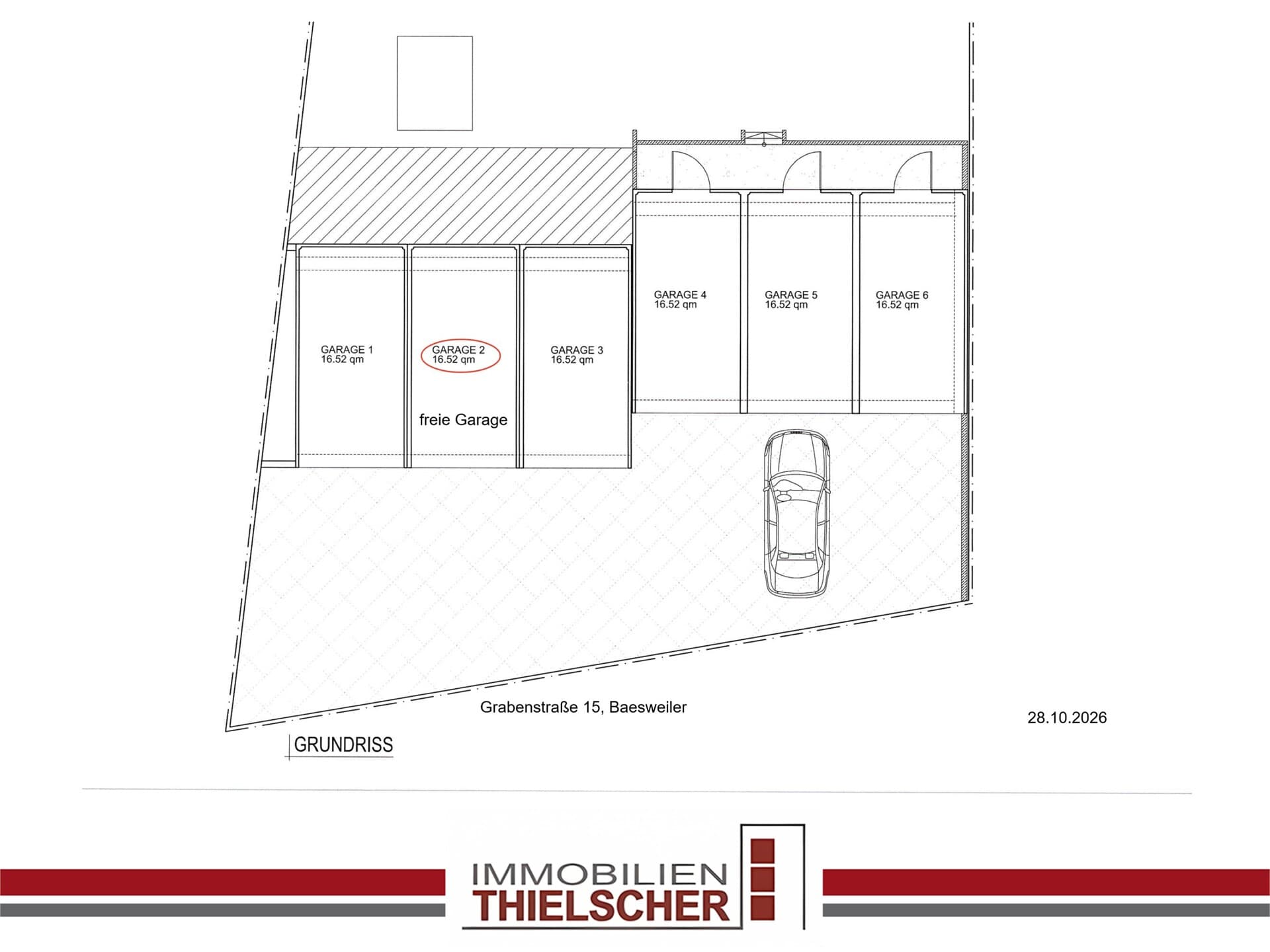 Garage in begehrter Lage von Baesweiler – flexibel ab sofort oder ab 01.02.2027