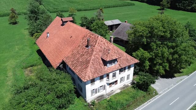 Ehemaliges landwirtschaftliches Anwesen mit Nebengebäuden zwischen Wiesen/Hopfenfeldern bei Bodnegg!