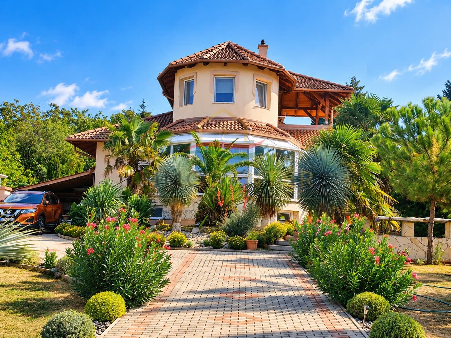 Mediterranes Lebensgefühl in Balatongyörök - Palmengarten, Wintergarten und separater Gästebereich