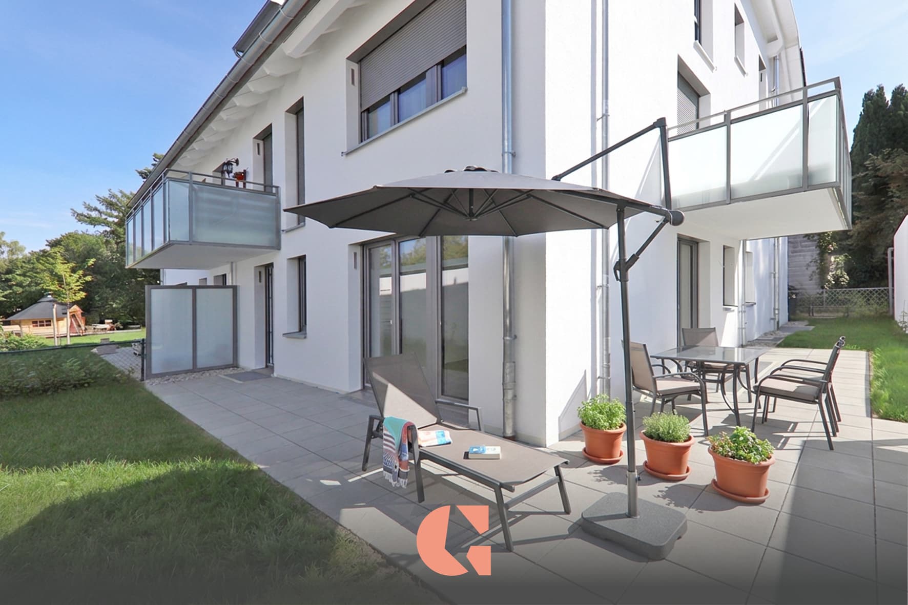 Moderne Gartenwohnung mit West-Terrasse - Nähe Aubinger Lohe