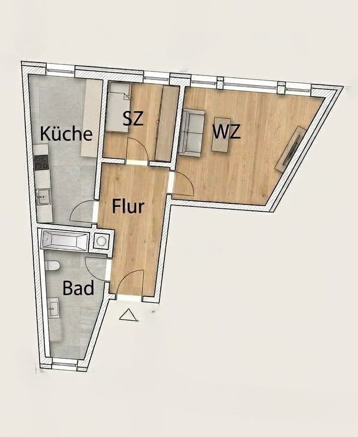 Die ideale Single- Wohnung !
Gemütliche Altbau Wohnung inmitten der City...