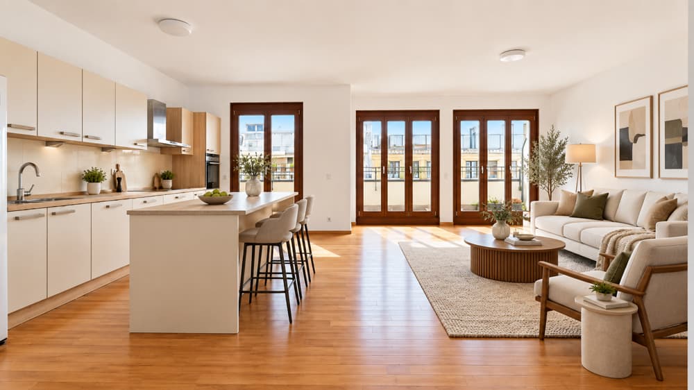 Bezugsfreie 5-Zimmer-Wohnung mit großzügigem Balkon in der Nähe der Fischerinsel