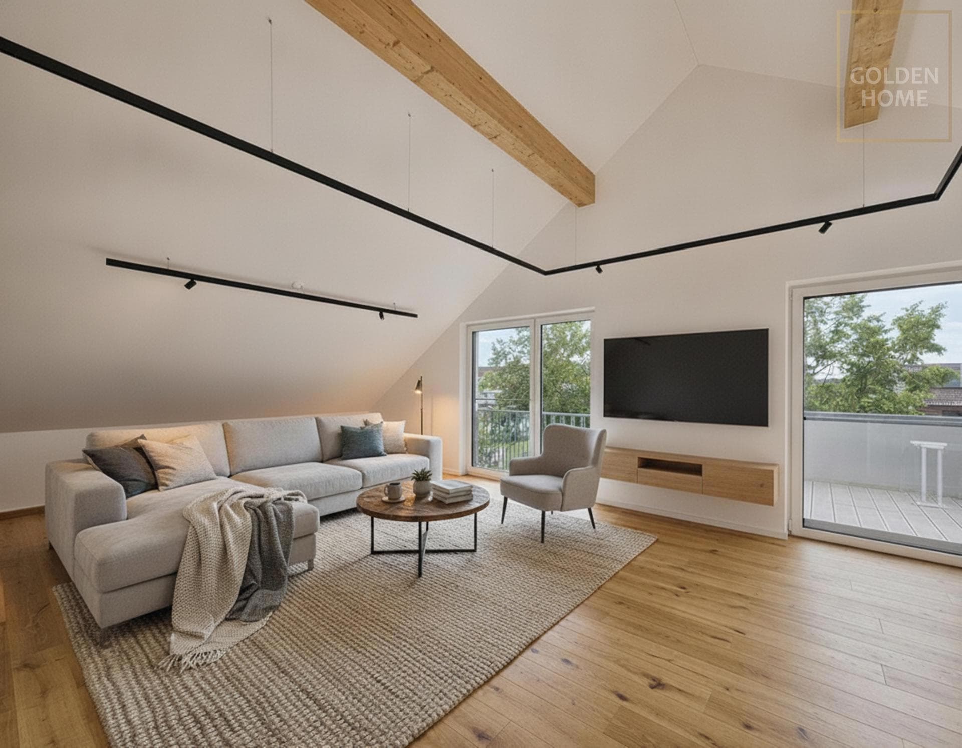Erstbezug - Moderne Dachgeschosswohnung mit hochwertiger Ausstattung und Balkon