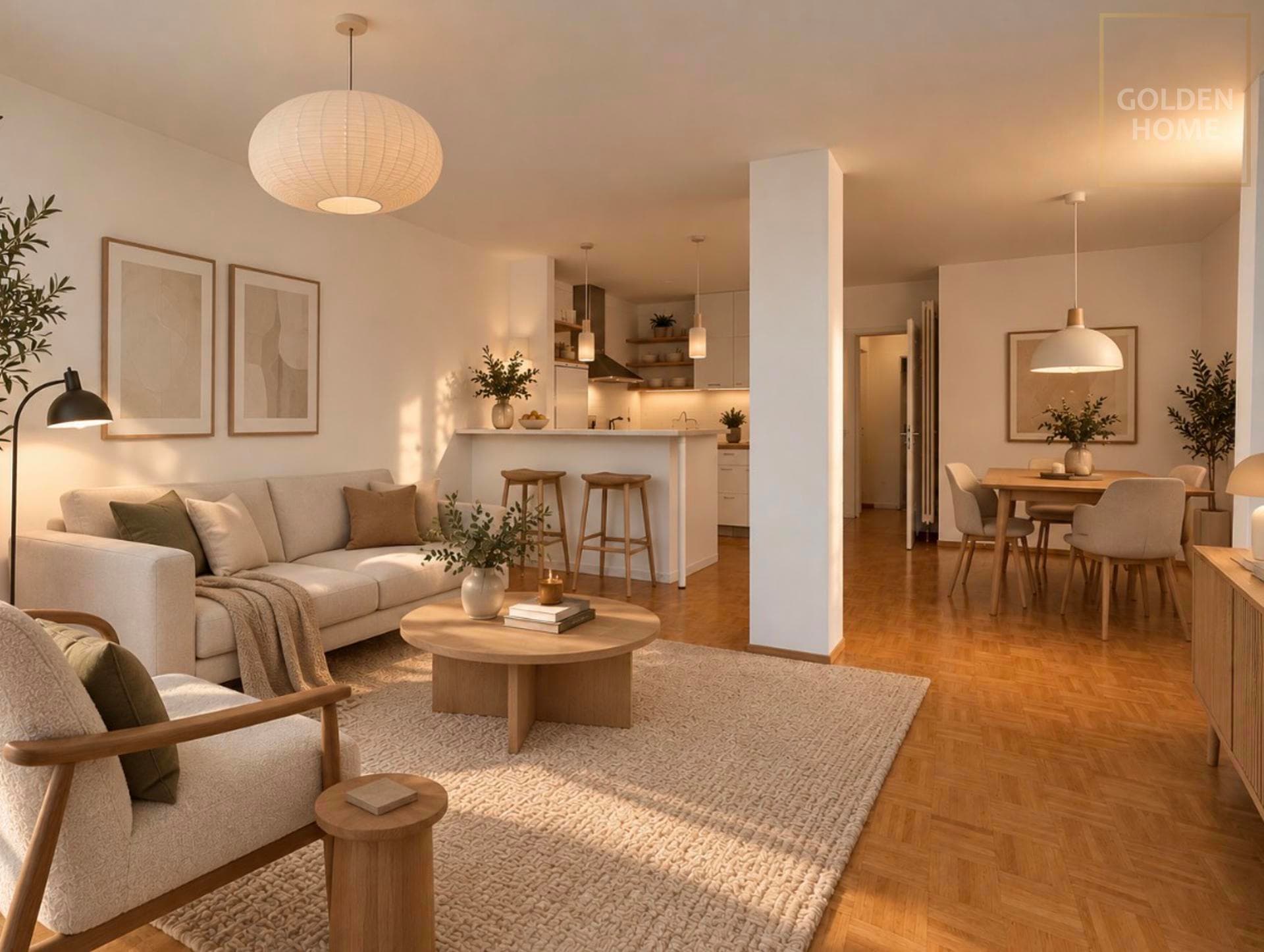 Moderne, vermietete Wohnung mit Charme
