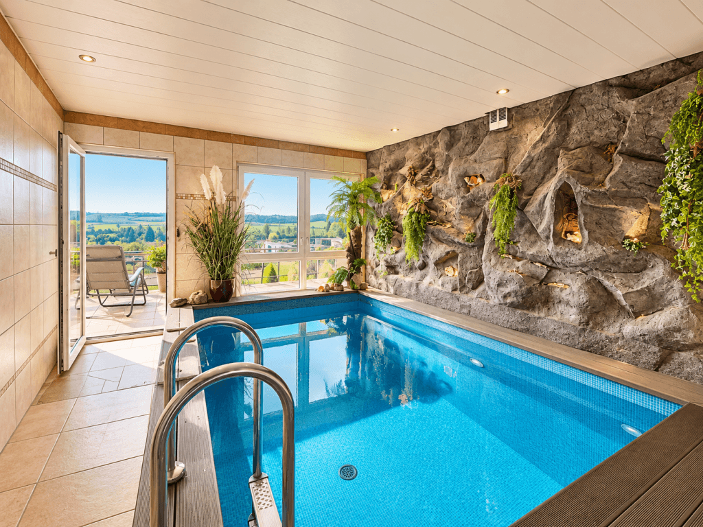 Wohnen mit Weitblick – Exklusive Doppelhaushälfte mit Pool, Sauna und traumhaftem Panoramablick!
