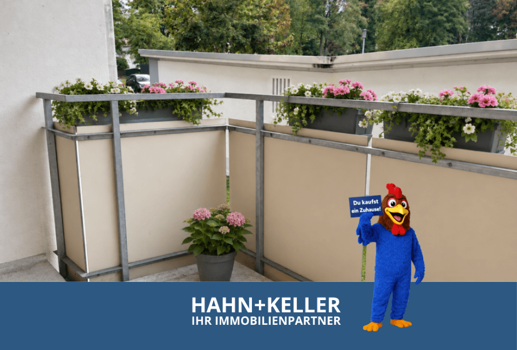 Sofort beziehbar! Gemütliche 2 Zimmer-Wohnung mit überdachtem Balkon!
