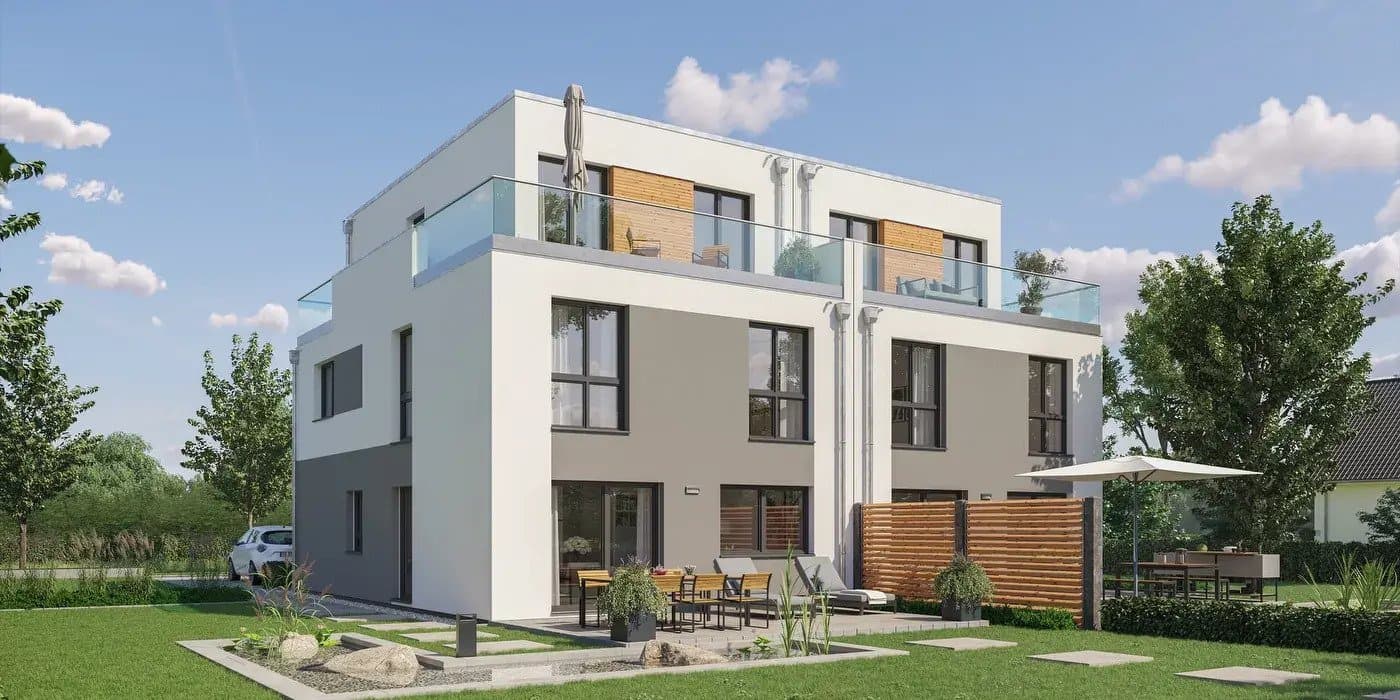 *Exklusives Doppelhaus mit Staffelgeschoss in Top-Lage von Herne*