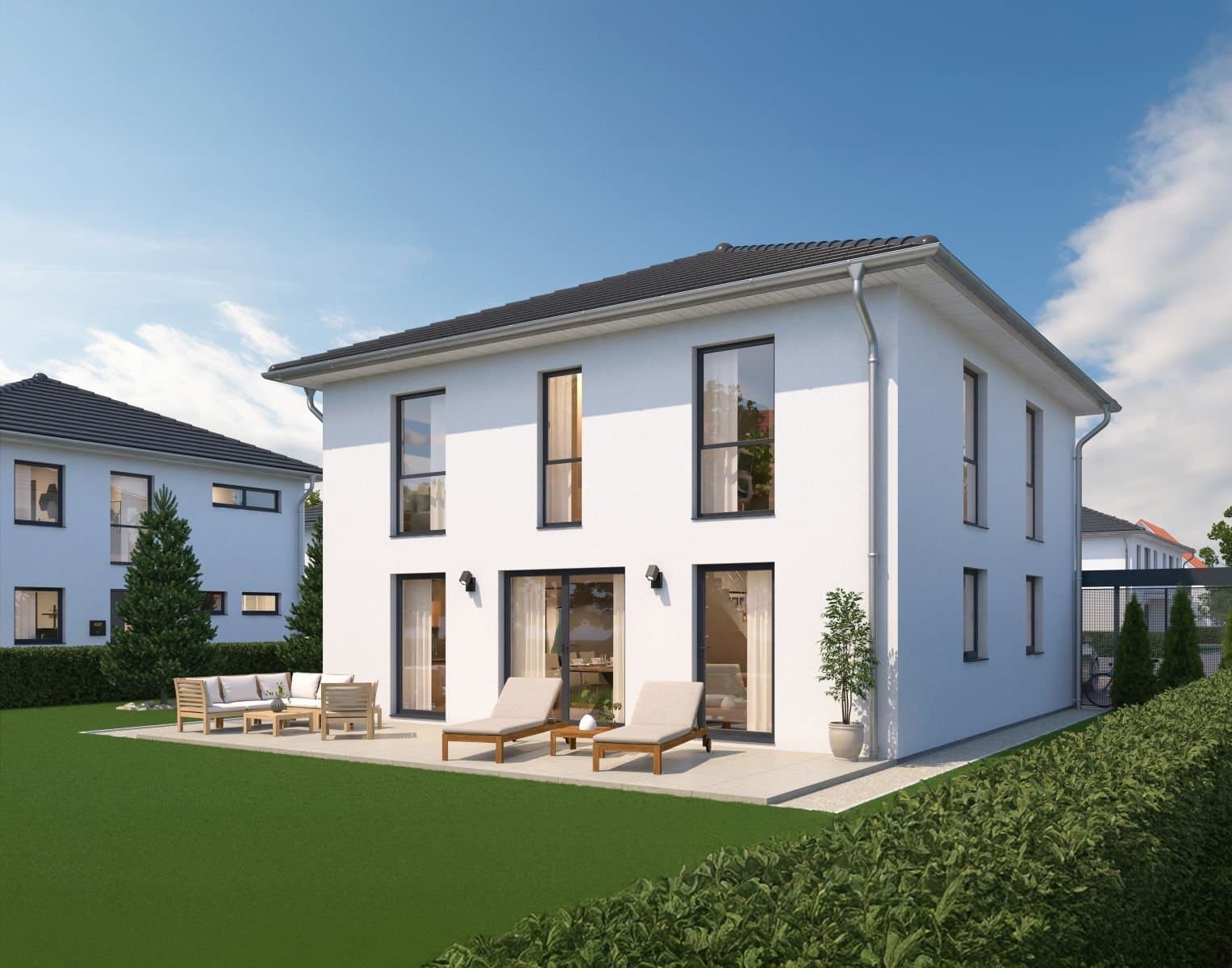 Herbstaktion- exclusive City Villa KFW 40 mit Keller und Grundstückspreis in Lechbruck am See