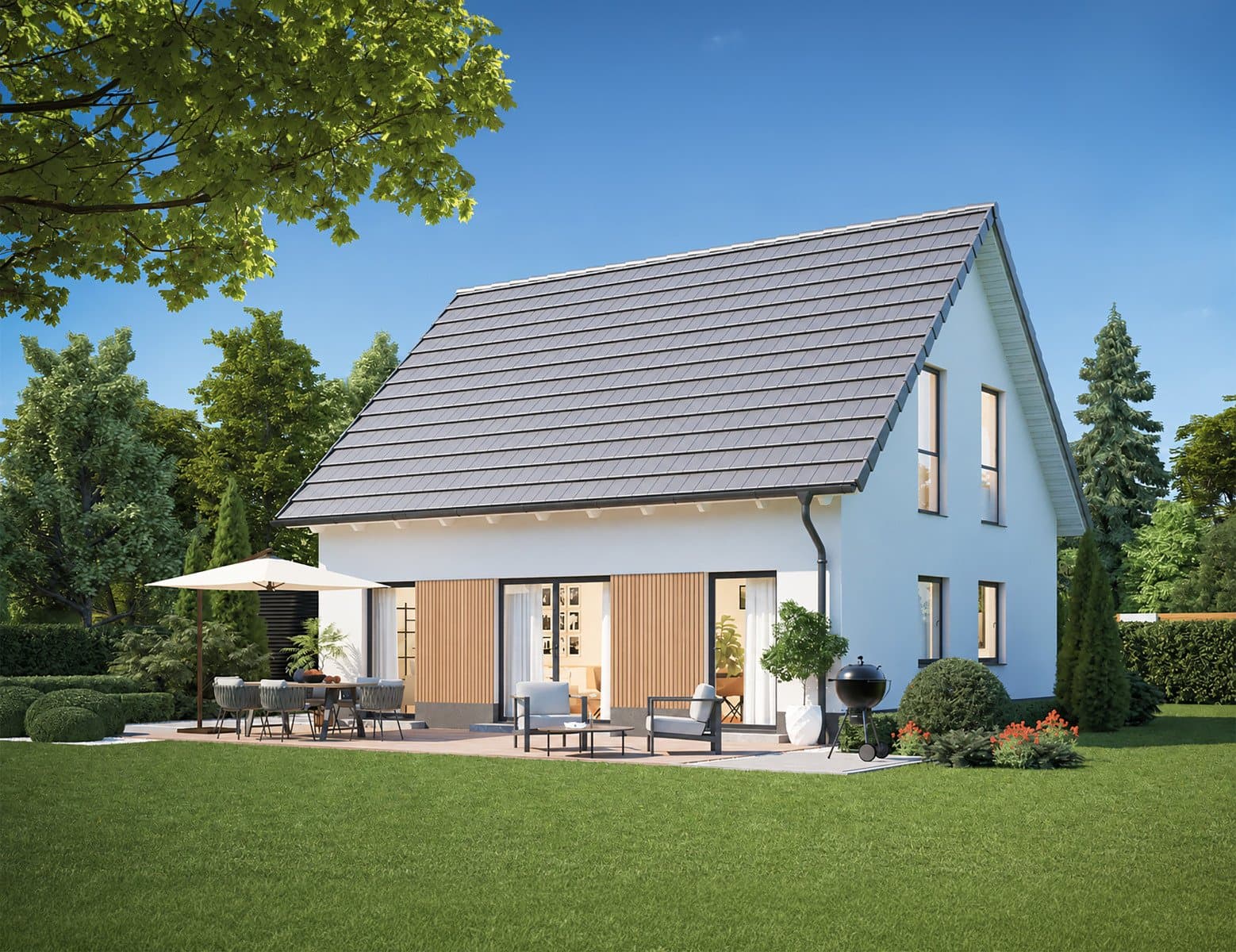 Individuell geplantes Einfamilienhaus Kfw 40 mit Bodenplatte in Opfenbach