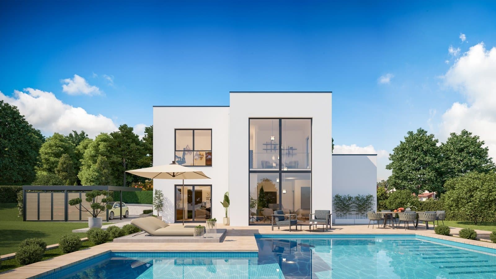 STREIF-Luxus Villa auf einem Grundstück mit Fernblick in Deining