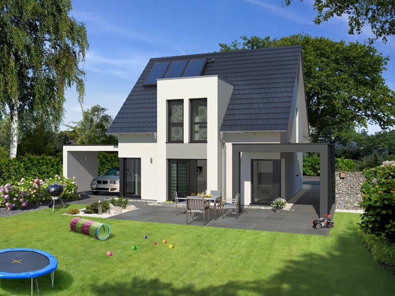 Modernes Einfamilienhaus von STREIFHaus in beliebtem Vorort von Gießen