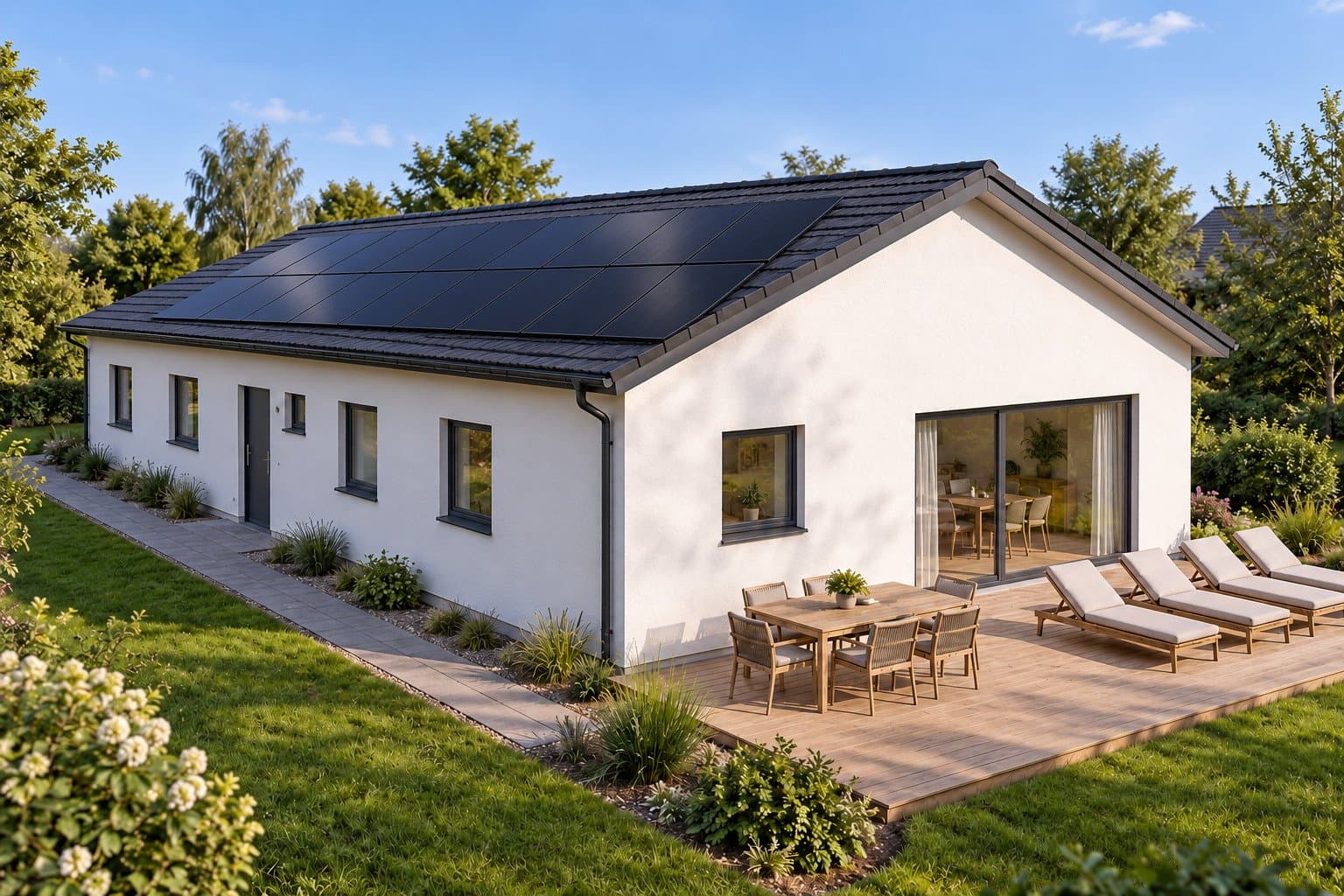 Ihr individueller Bungalow - KfW40 mit PV und Wärmepumpe