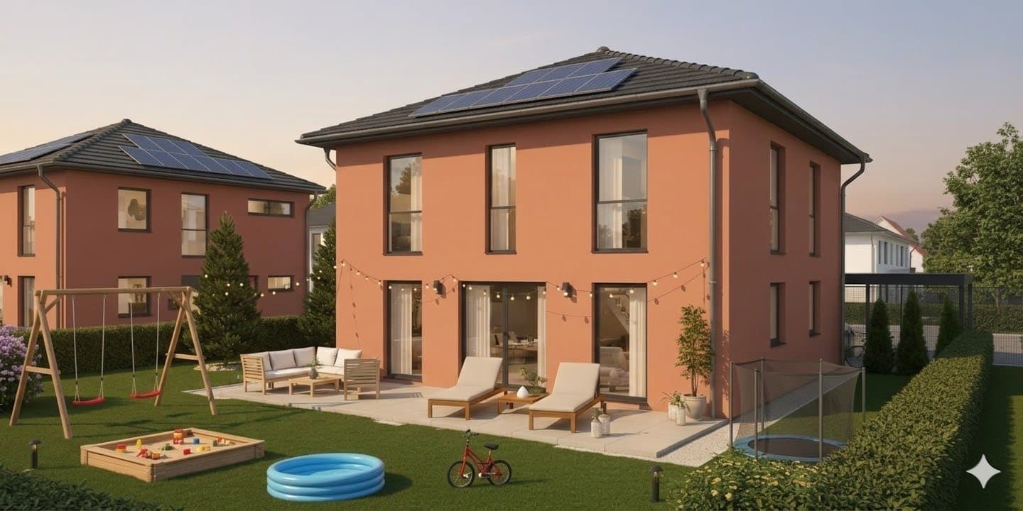 Projektierte Stadtvilla mit individueller Gestaltung